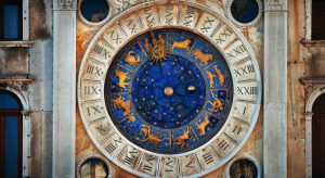 Ancient zodiac wheel symbolizing astrology and planetary alignment used by a famous astrologer in India.